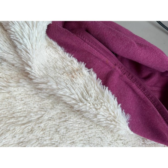 Large EUC Walt Disney World Sherpa Purple Full Zip Jacket Mickey Mouse - Picture 4 of 4